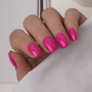 pink gel nail color